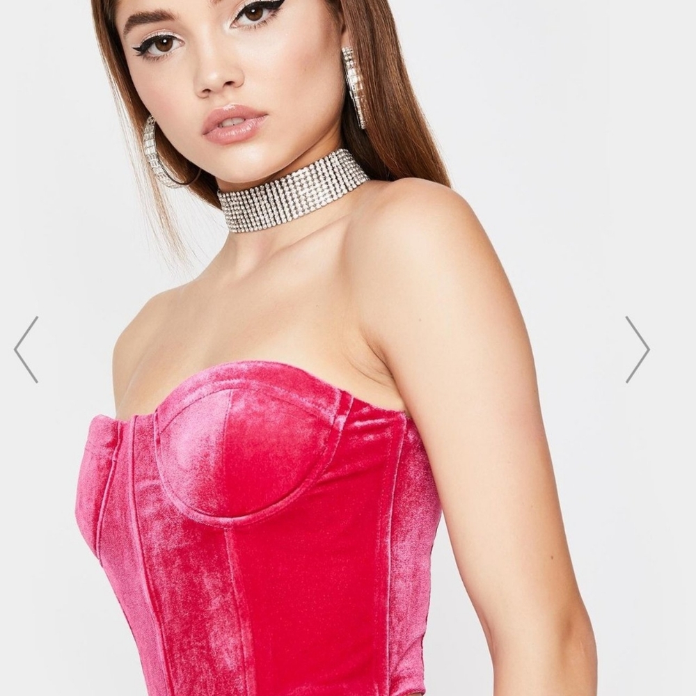 Red velvet corset
